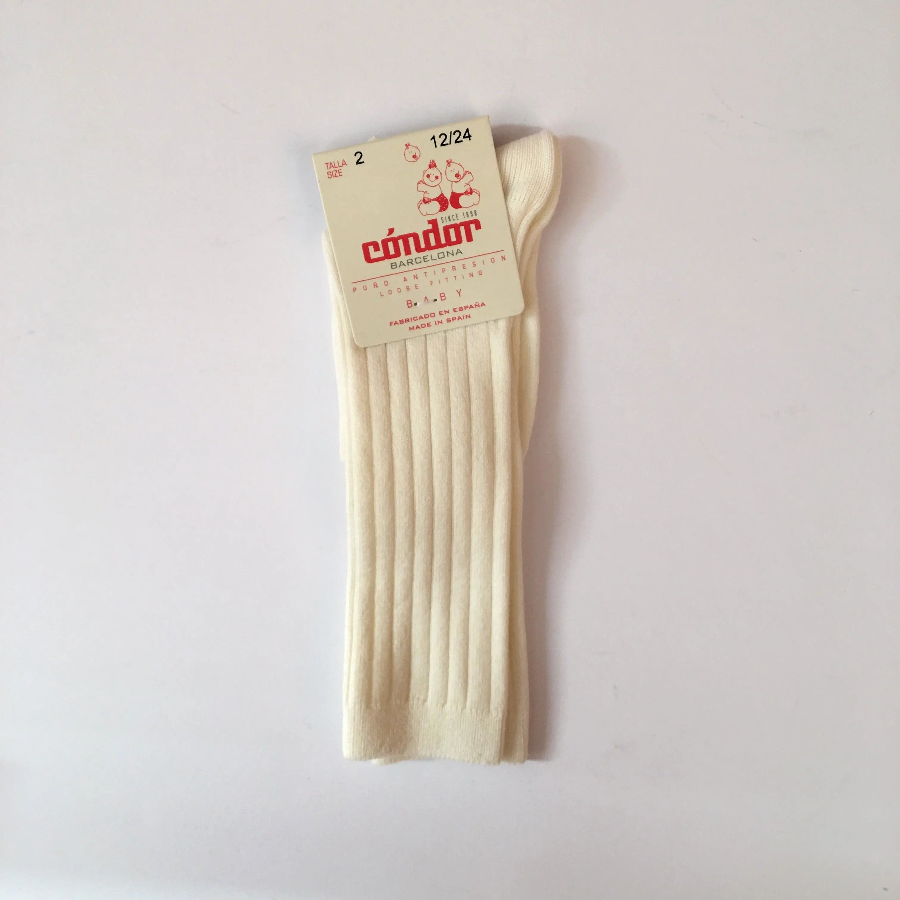 [60%OFF] Ribbed high socks