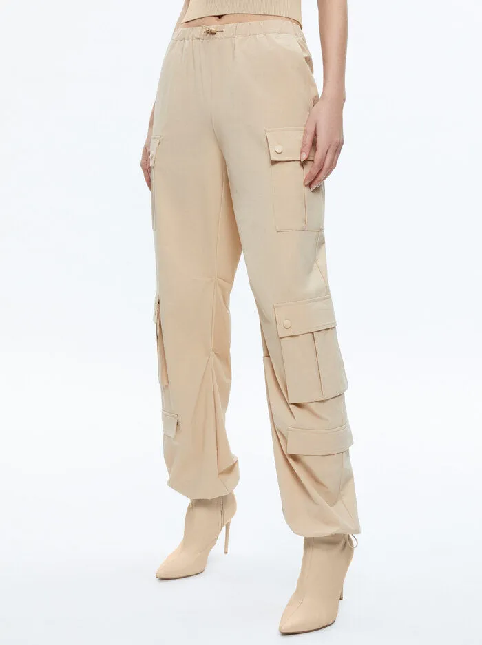 Alice + Olivia - Shara Parachute Pants - Almond