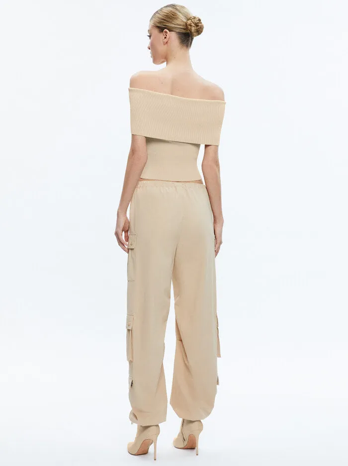 Alice + Olivia - Shara Parachute Pants - Almond