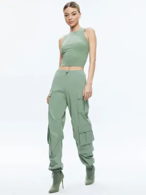 Alice + Olivia - Shara Parachute Pants - Sage