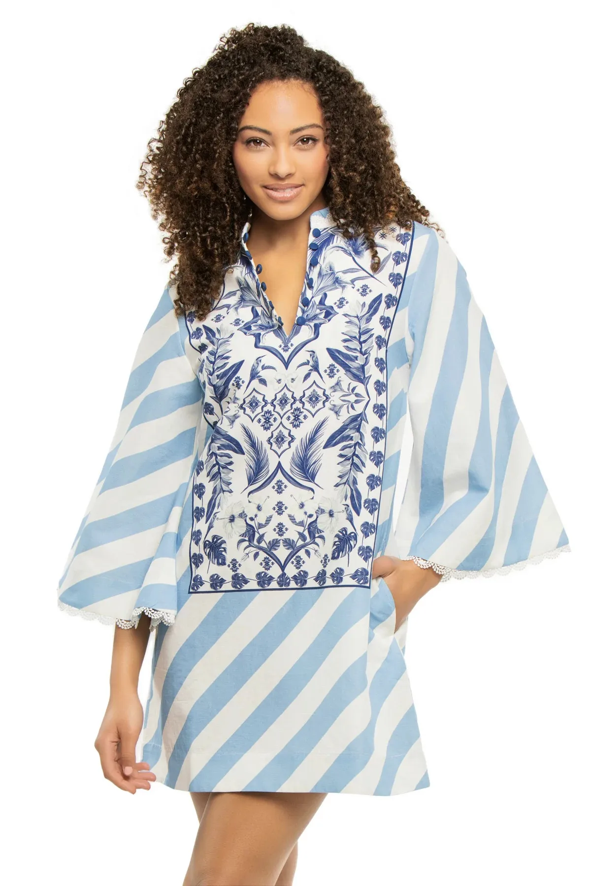 Anj Mini Caftan Dress