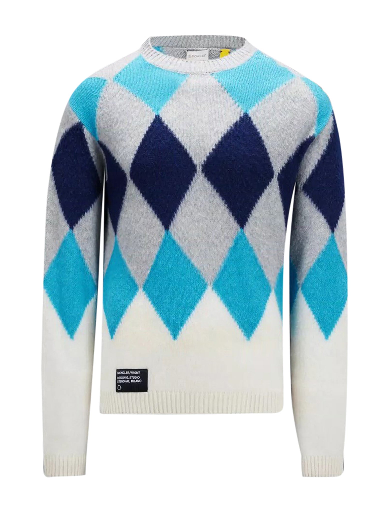 Argyle sweater in wool and cashmere