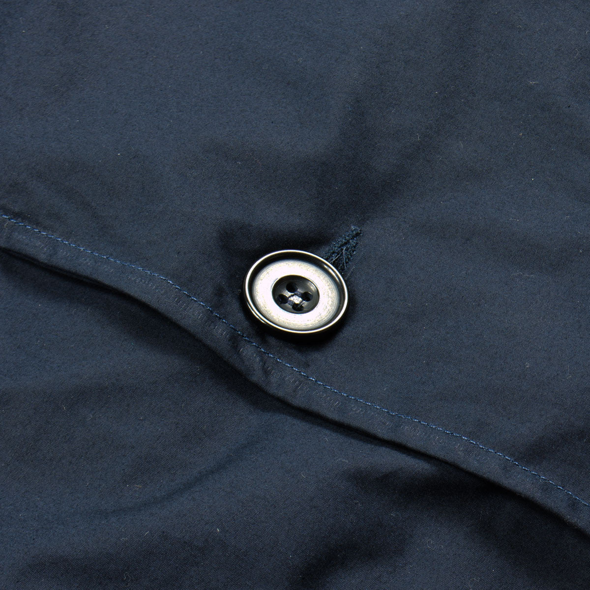 Arpenteur - Utile Raincoat - Navy Sail Garbardine