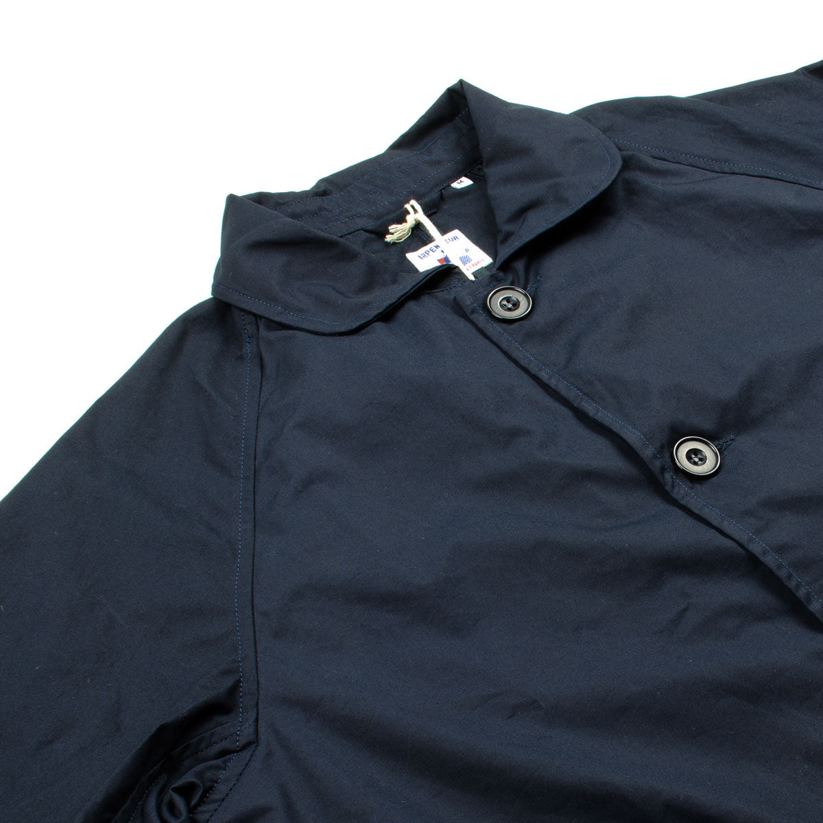 Arpenteur - Utile Raincoat - Navy Sail Garbardine