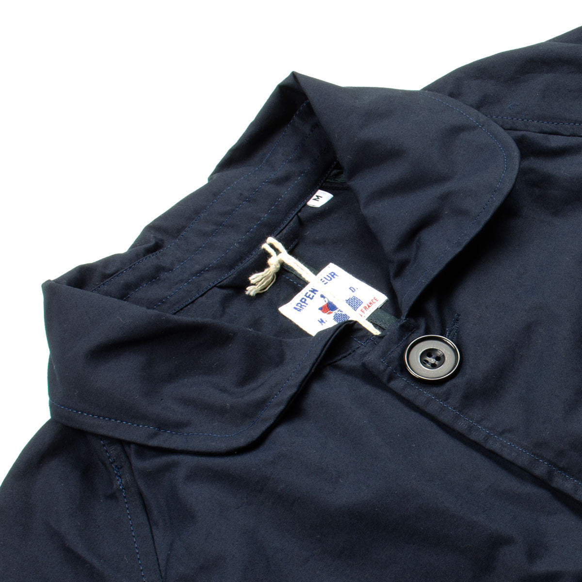 Arpenteur - Utile Raincoat - Navy Sail Garbardine