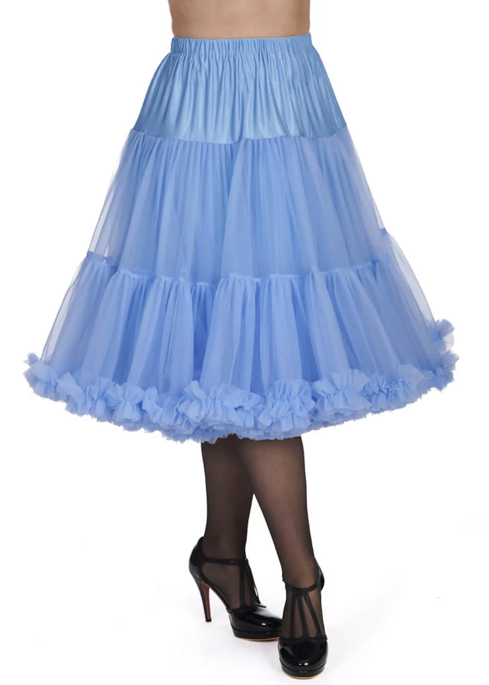 Banned 50's Petticoat Long Cornflower Blue