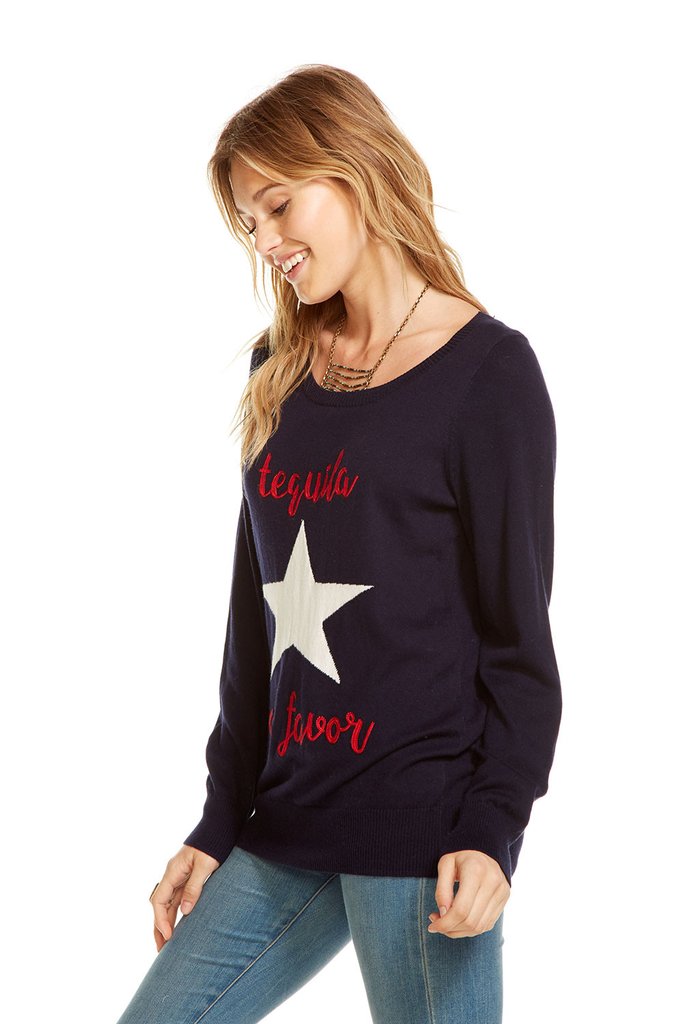 Chaser Cotton Cashmere Tequila Por Favor Sweater