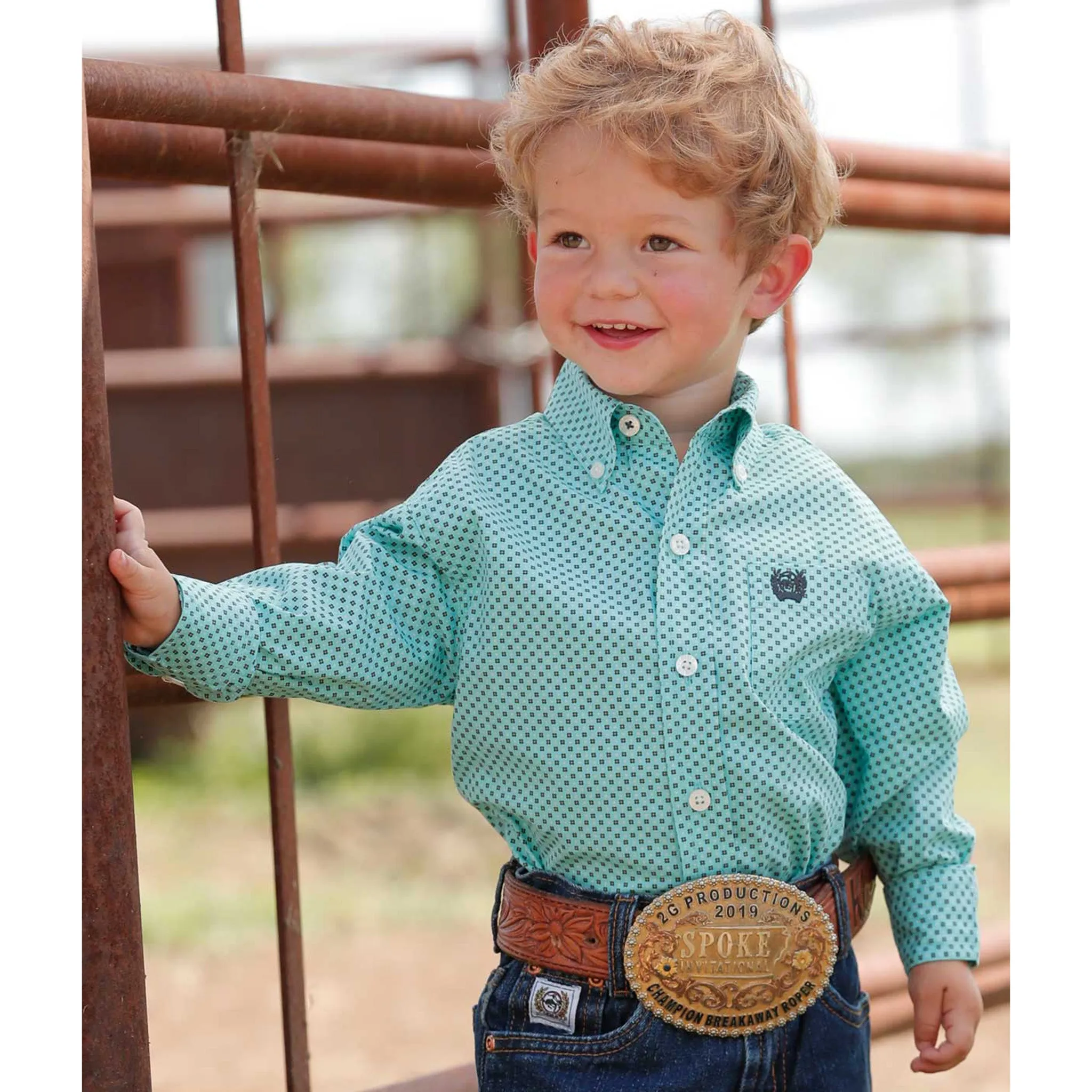 Cinch Toddler Light Blue Shirt