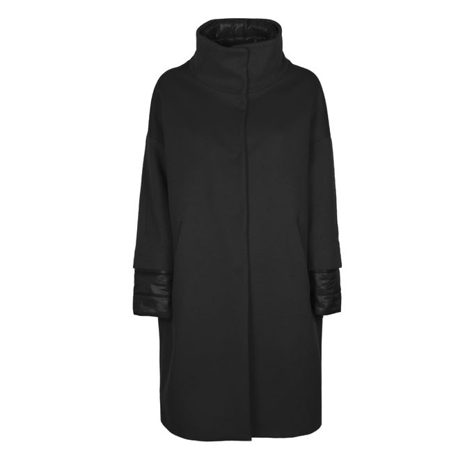 COAT LUXURY WOOL Woman Black