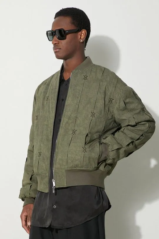 Daily Paper bomber jacket Rasal Bomber Jacket men’s green color 2411128