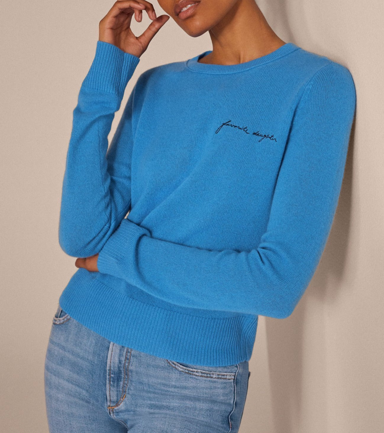 Favorite Daughter Cashmere  Crew Sweater