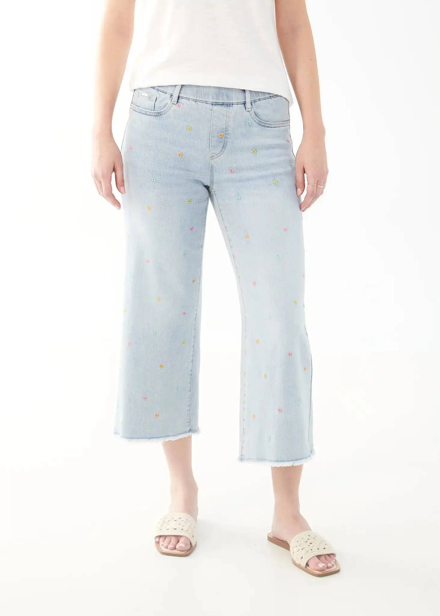 FDJ Sky Blue Pull-On Wide Leg Pants - 2538669