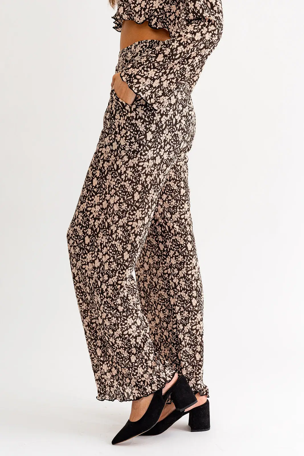 Floral Flutter Pants