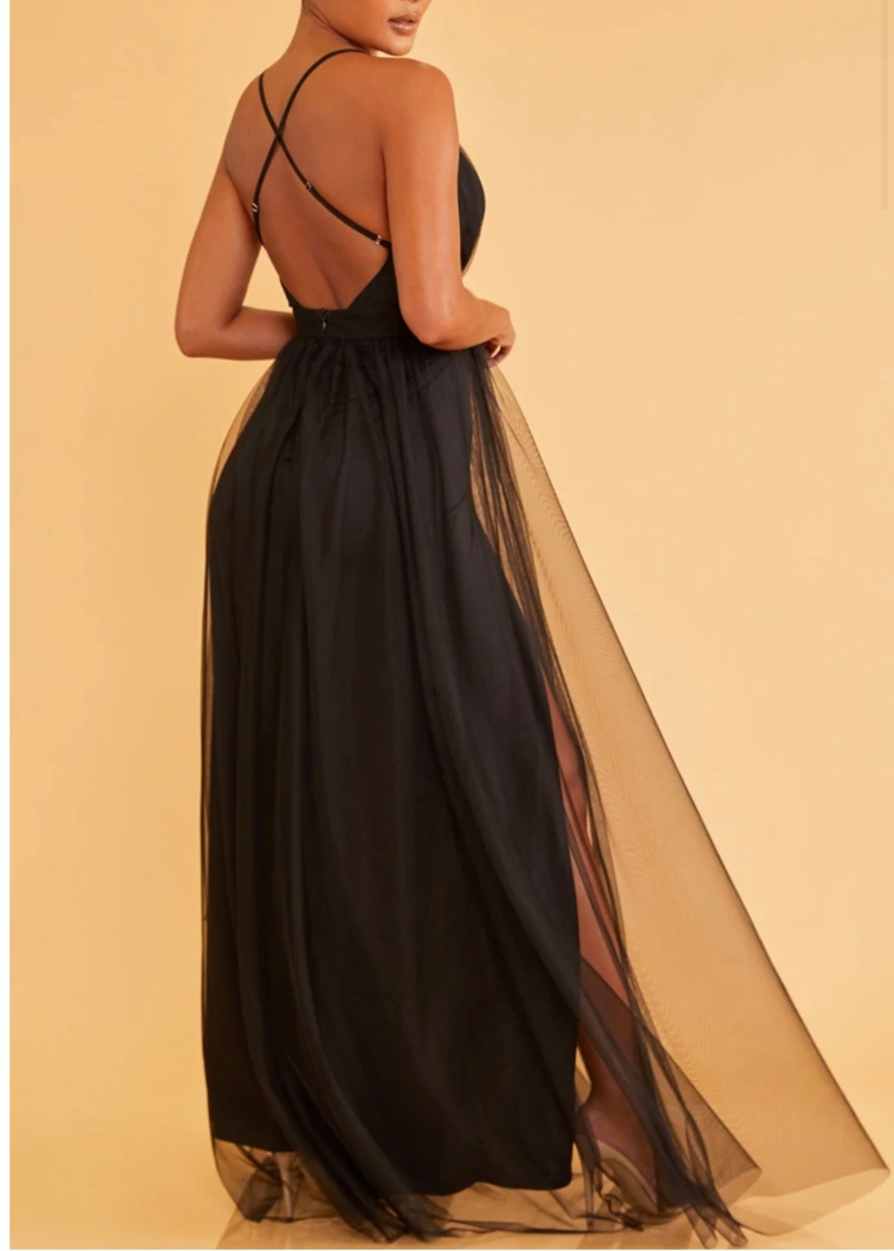 Glam Mesh Gown