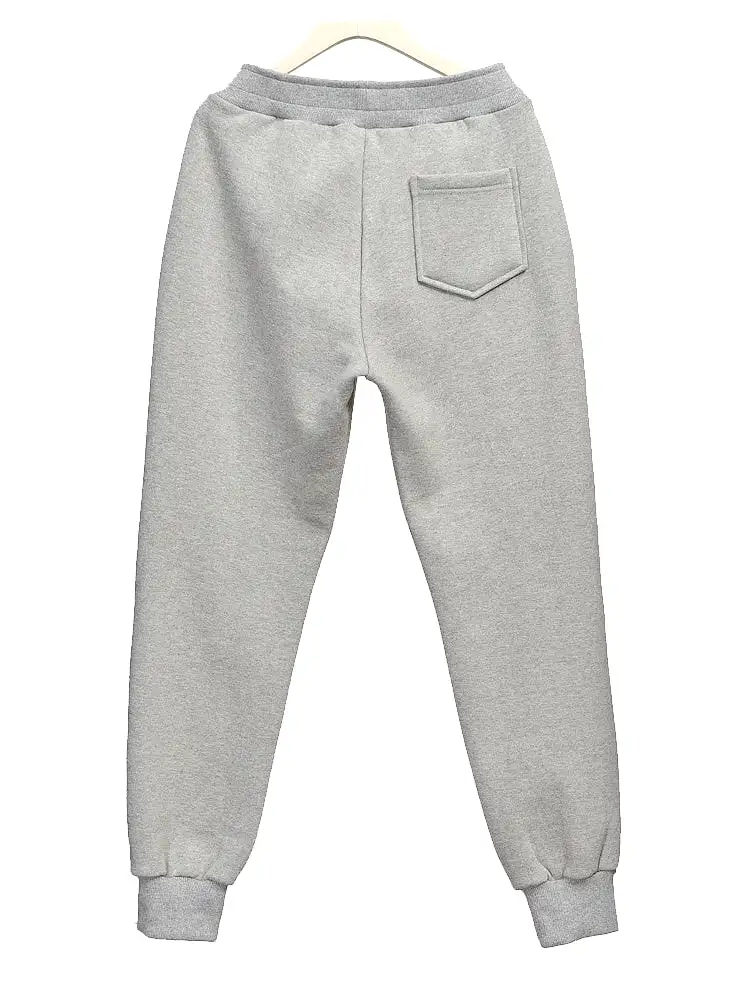 Heather Gray Mens Jogger Pants Washed Napping Plain Casual Athletic