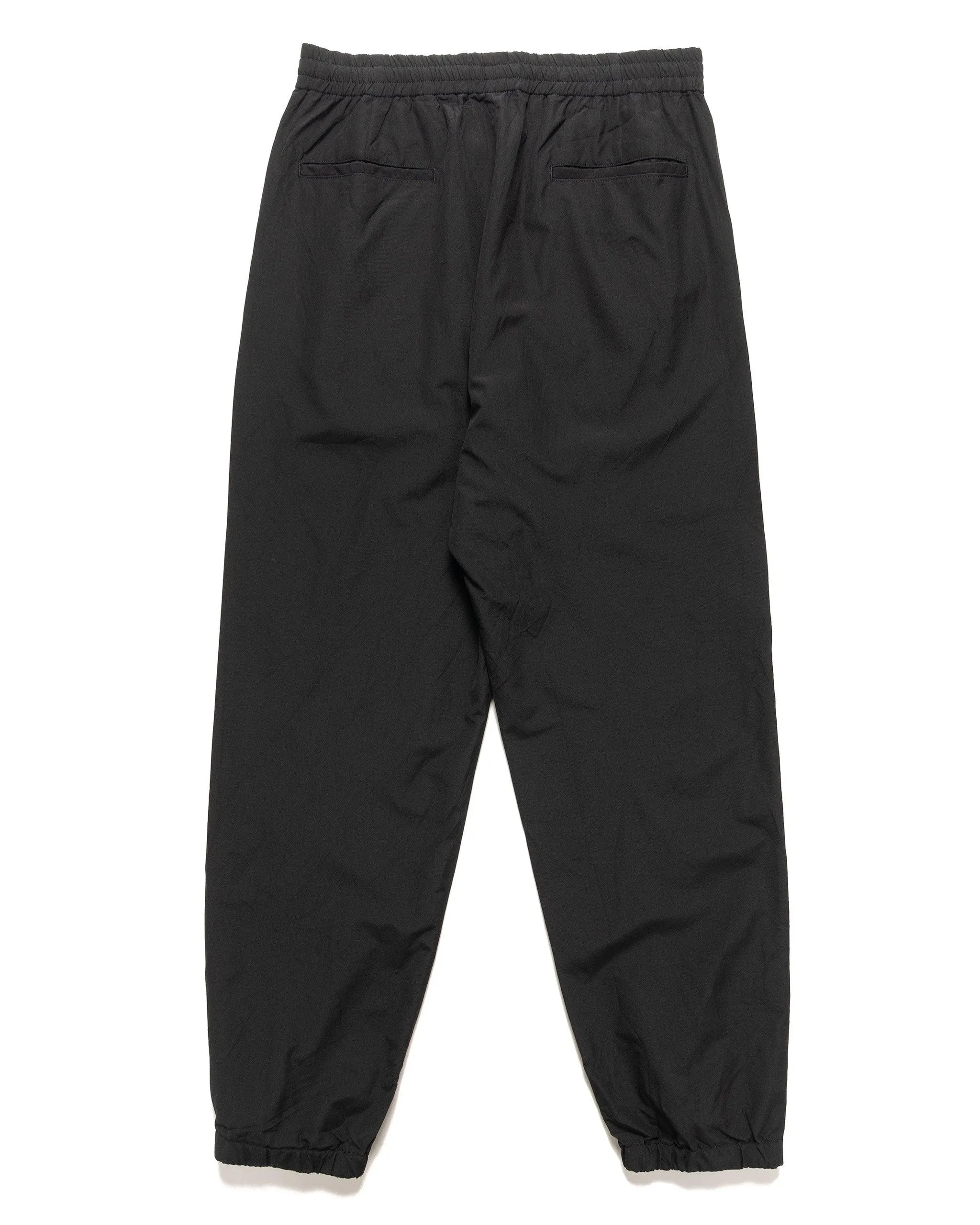 High Count Wool Poplin Pants Black