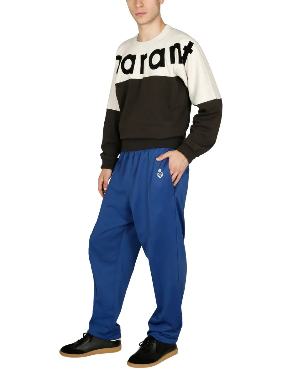 Isabel Marant Logo Printed Jogging Pants