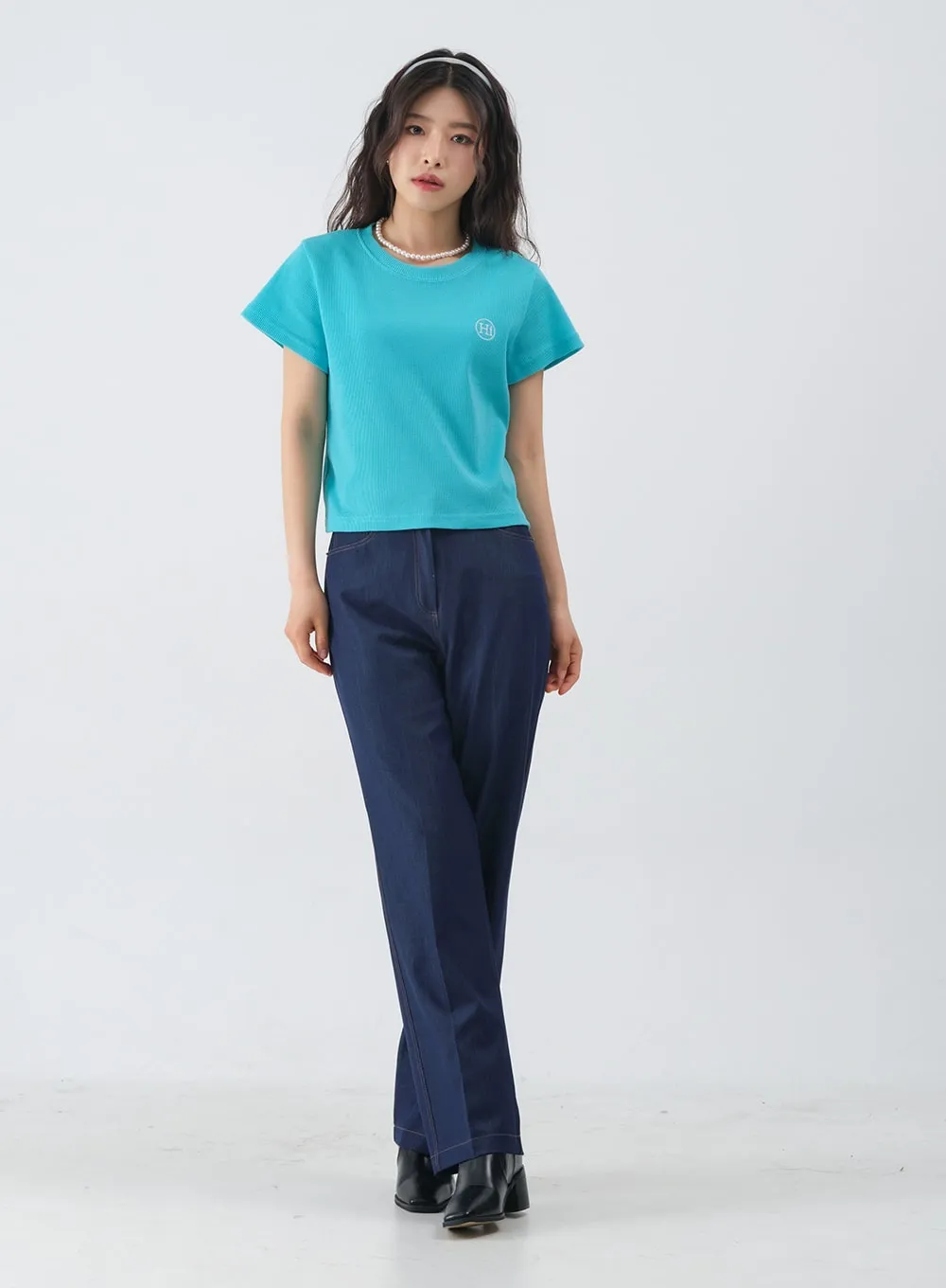 Jean-Style Summer Wide Pants OM6