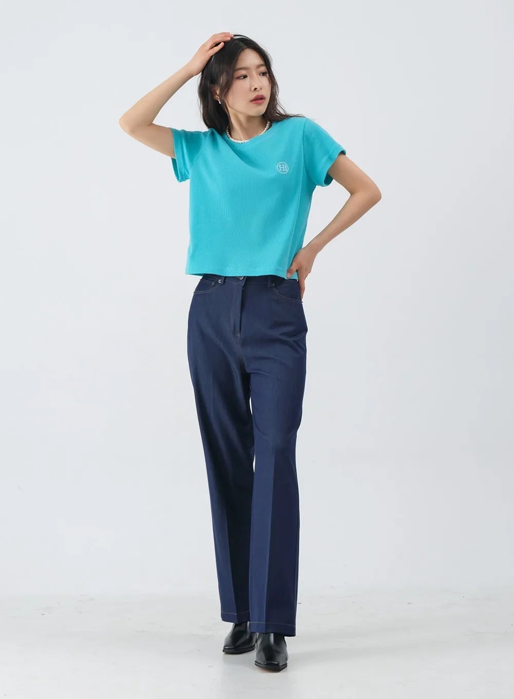 Jean-Style Summer Wide Pants OM6