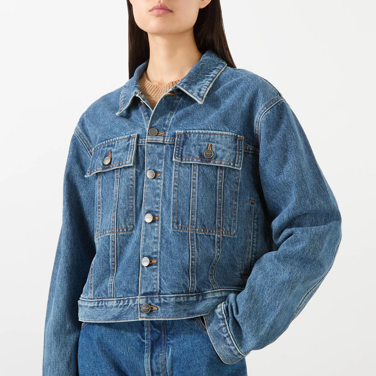 KHAITE Saunder Denim Jacket - Denim