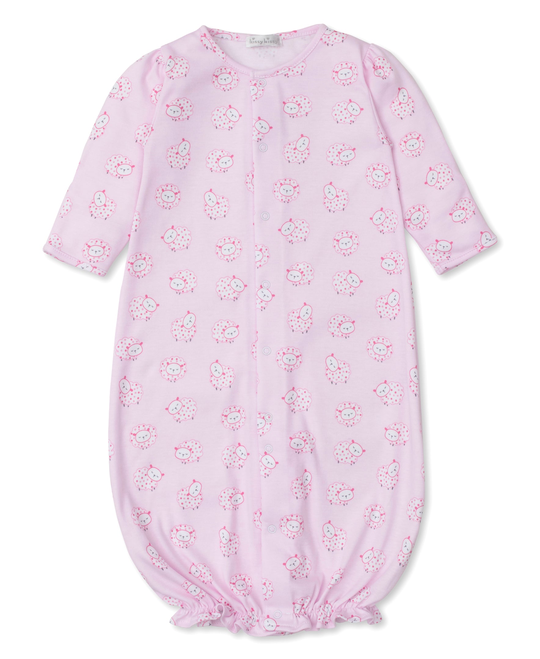 Kissy Kissy - Converter Gown - Fleecy Sheep Pink