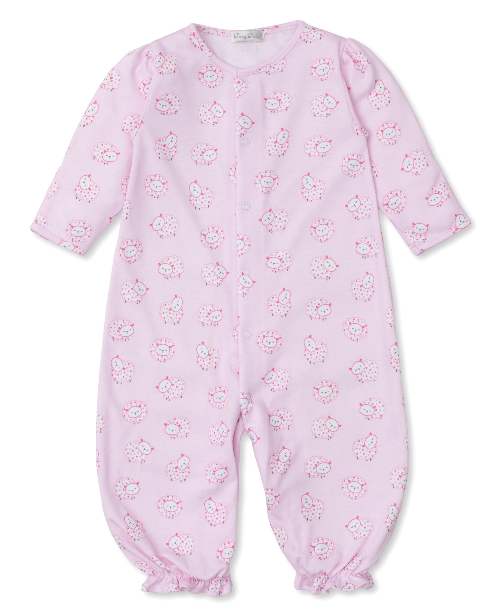 Kissy Kissy - Converter Gown - Fleecy Sheep Pink