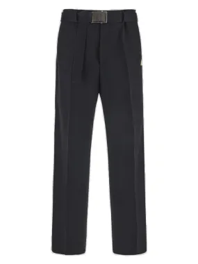 Lanvin Belted Waist Wide-Leg Pants