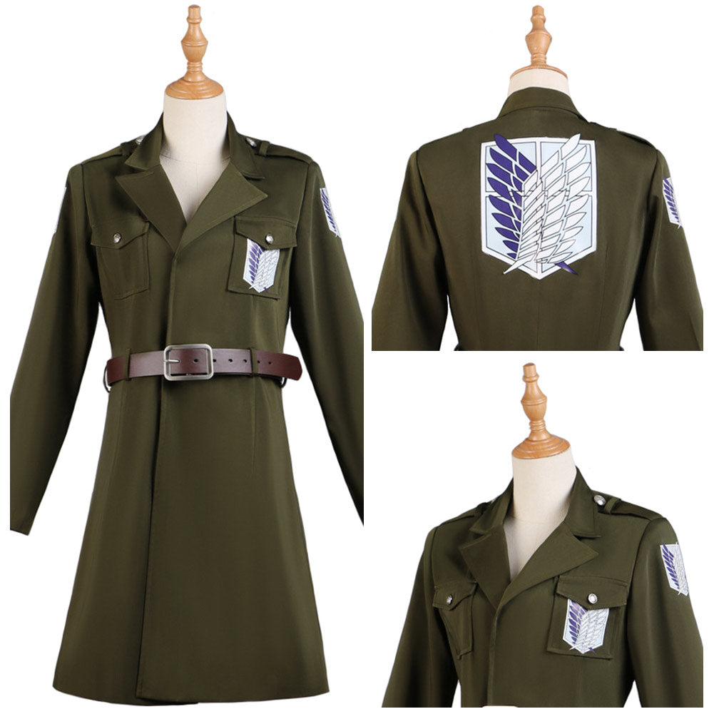 Levi·Ackerman Cosplay Costume Coat  Halloween Carnival Party Suit