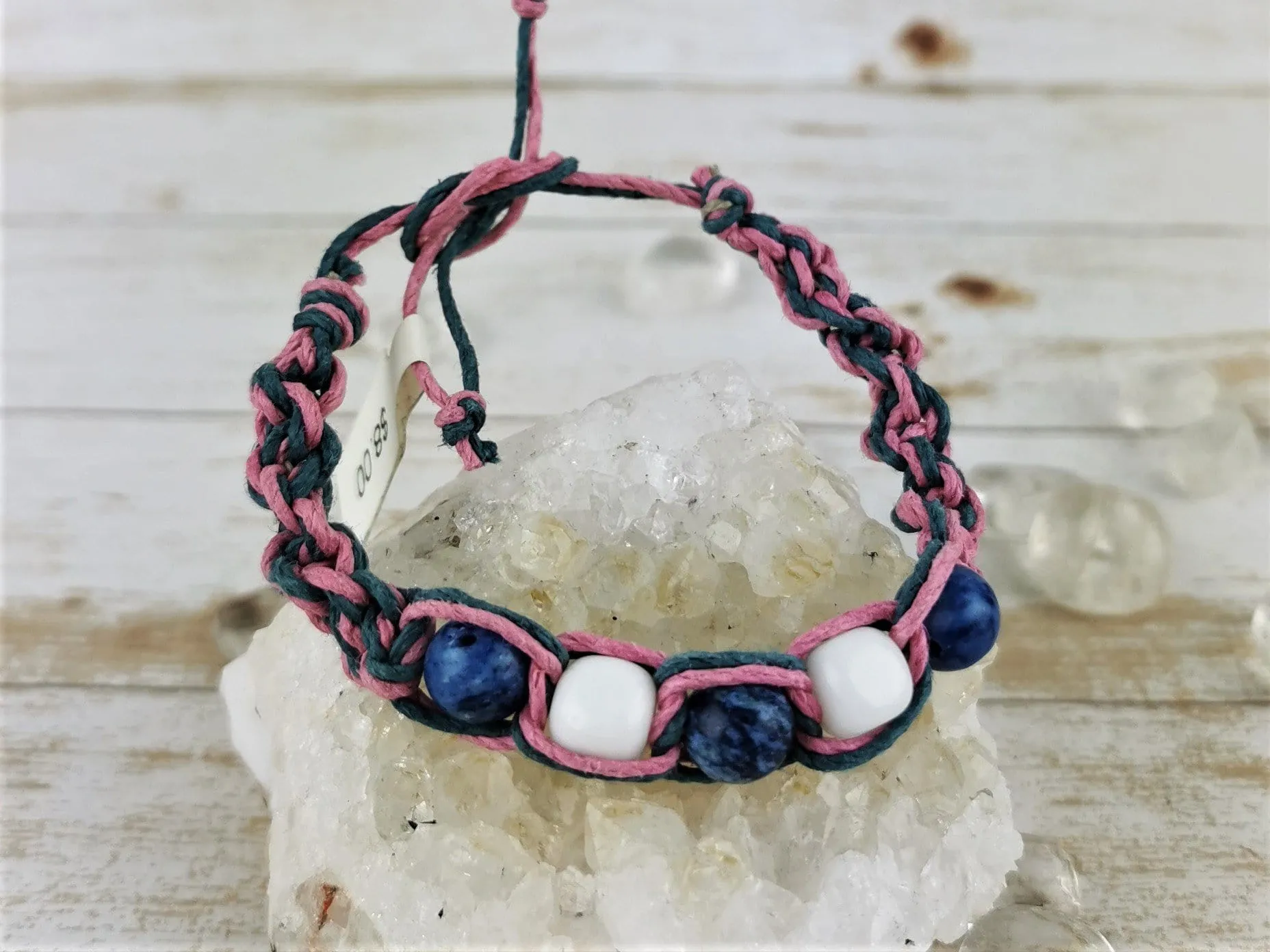 Macrame Bracelets with Natural Stones