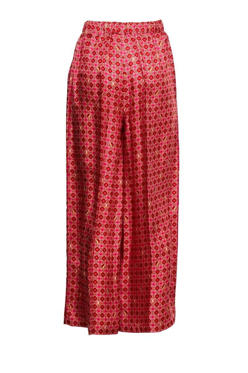 Max Mara Wide-Leg Printed Pants