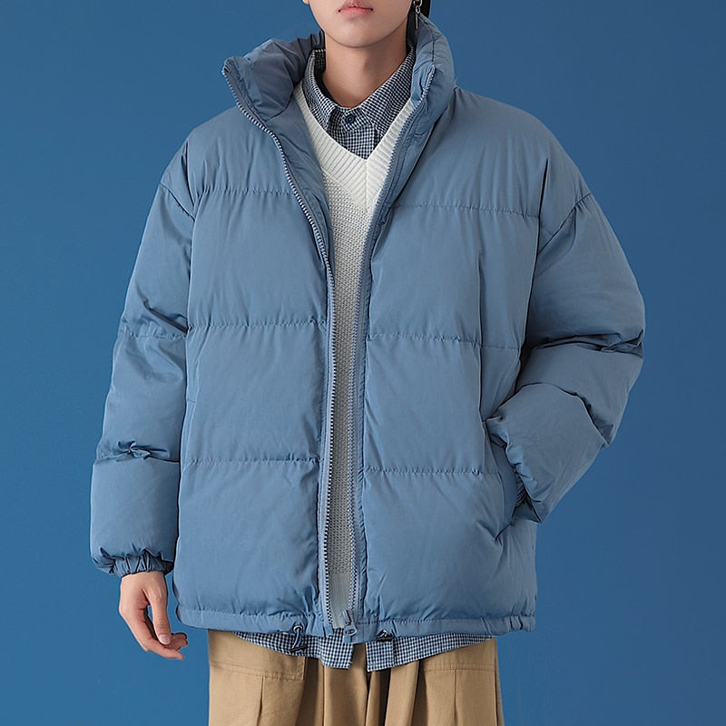 Men's Casual Winter Padded Thicken Oversized Windbreaker Jackets