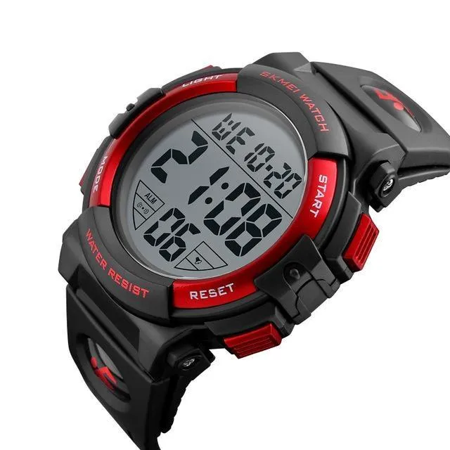 Men's Waterproof Digital Big Dial 50M Chronograph LED Clocks Wristwatches