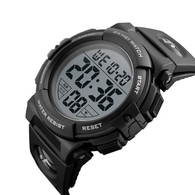 Men's Waterproof Digital Big Dial 50M Chronograph LED Clocks Wristwatches