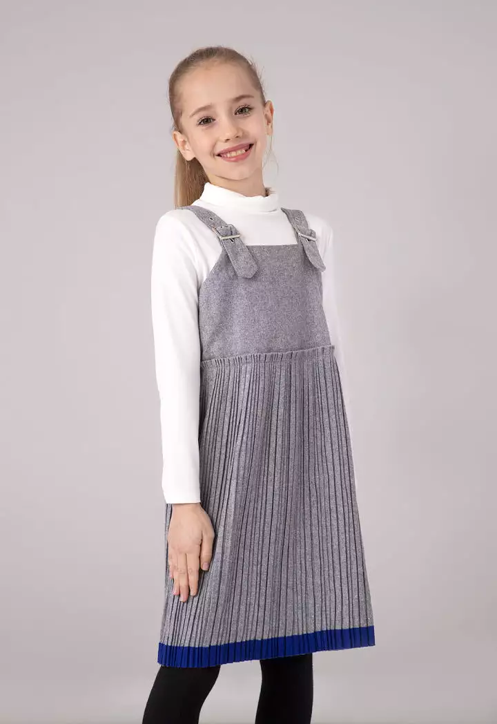 Mini Me Electric Pleated Jumper Dress