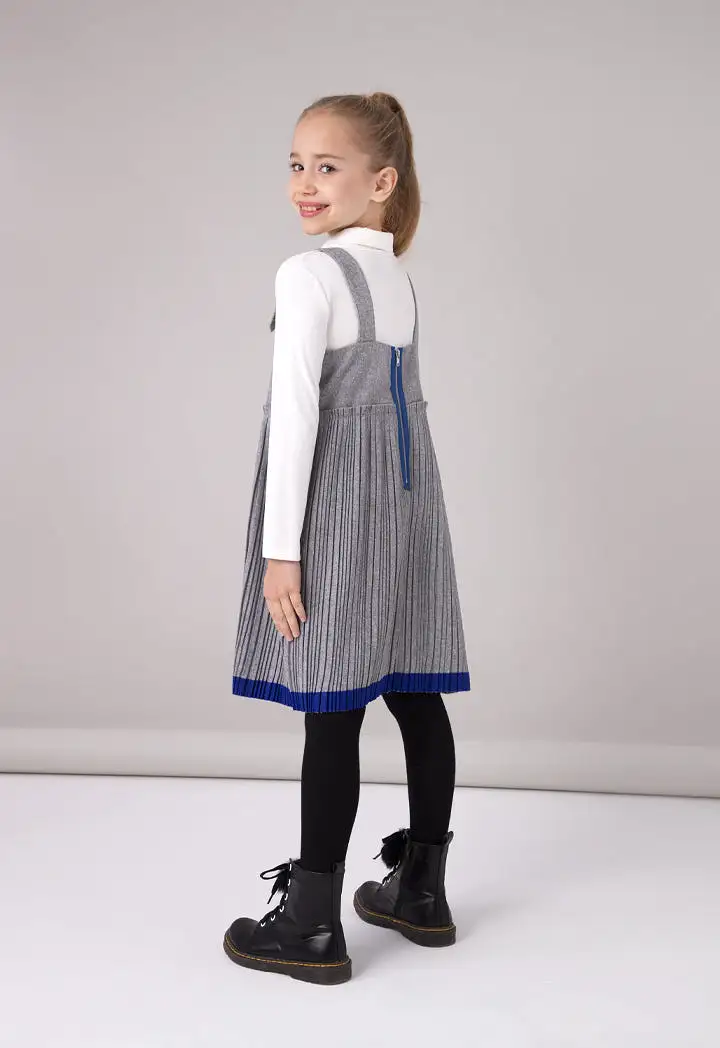 Mini Me Electric Pleated Jumper Dress