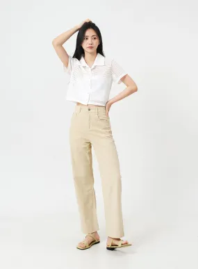 Muted Colored Summer Cotton Pants OJ22