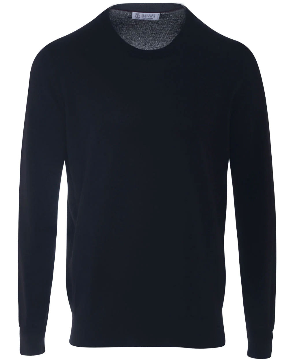 Navy Cashmere Crewneck Sweater