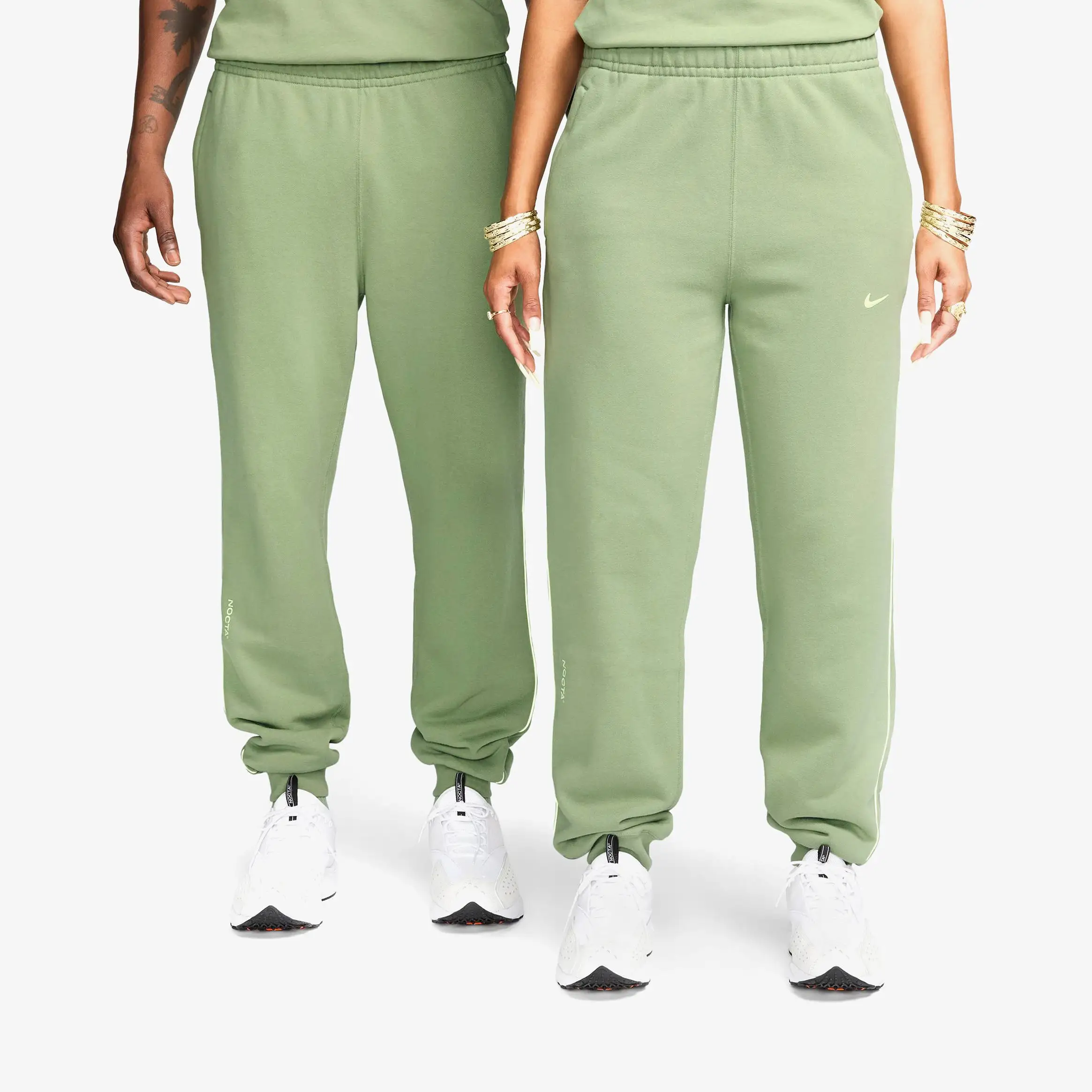 NOCTA Joggers Mens Pants (Oil Green/Light Liquid Lime)