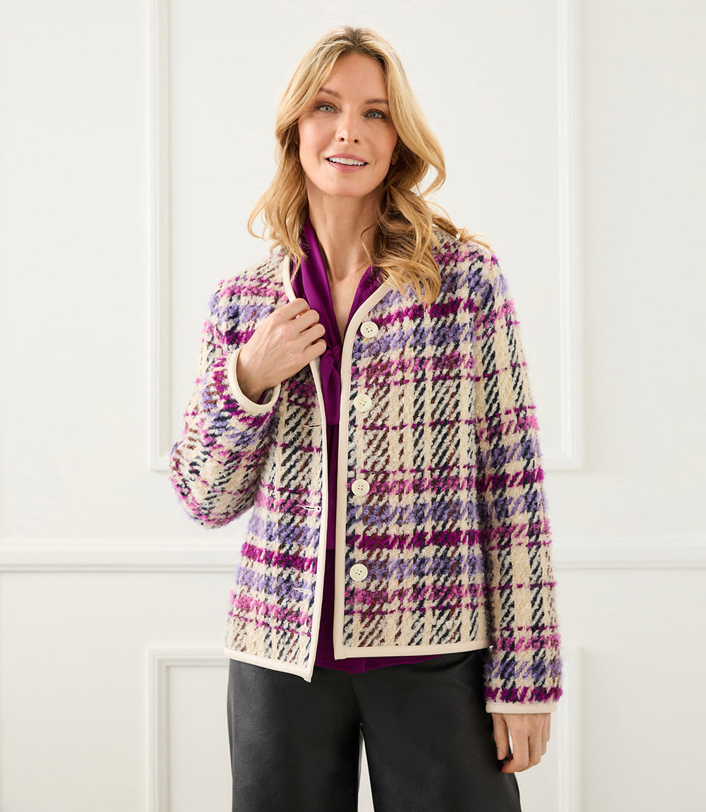 Plaid Boucle Jacket