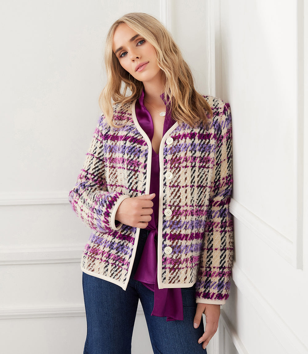 Plaid Boucle Jacket