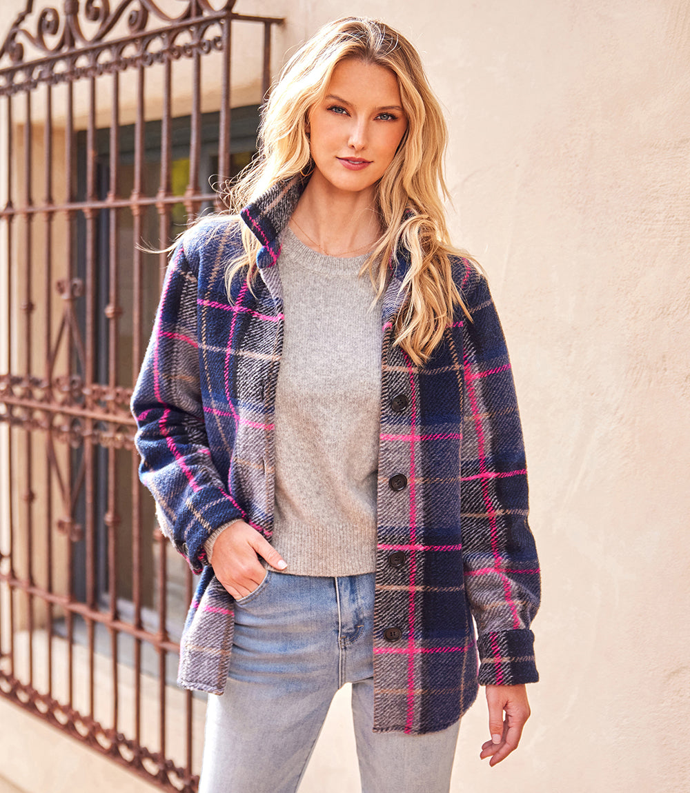 Plaid Shirt Jacket