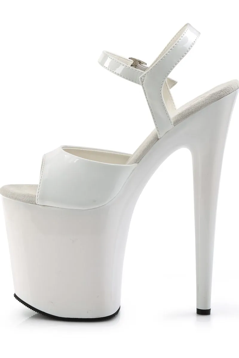 Pleaser USA Flamingo-809 8inch Pleasers - Patent White