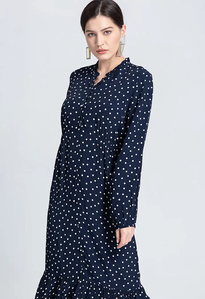 Polka Dot Flare Dress