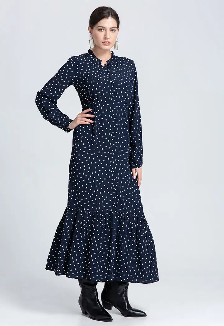 Polka Dot Flare Dress