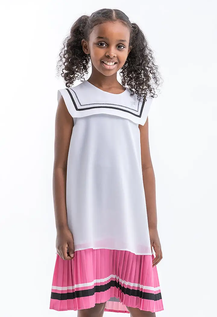 Powerpuff Girls Flared Pleated Hem Dress