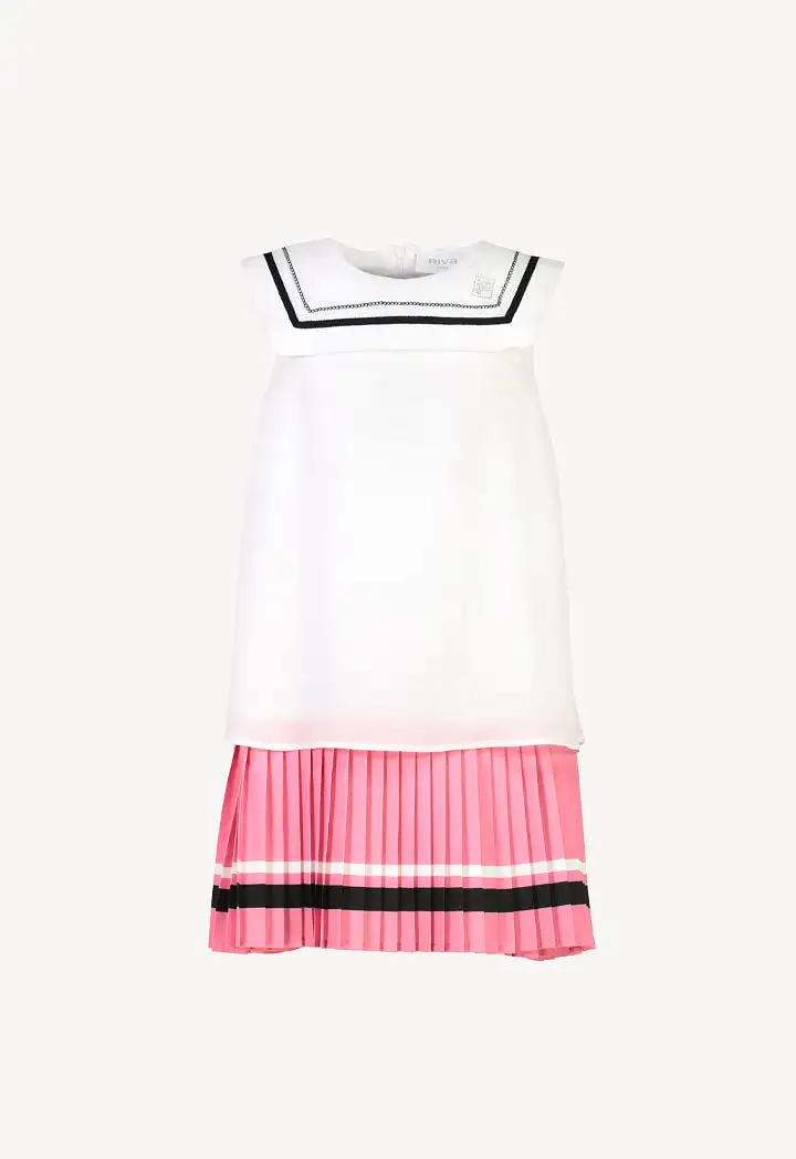 Powerpuff Girls Flared Pleated Hem Dress