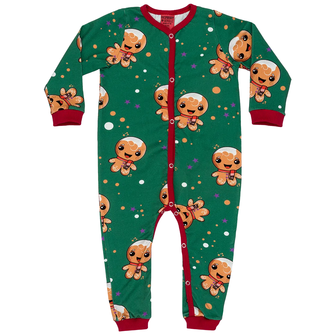 Raspberry Republic Hello Ginger Button Sleepsuit