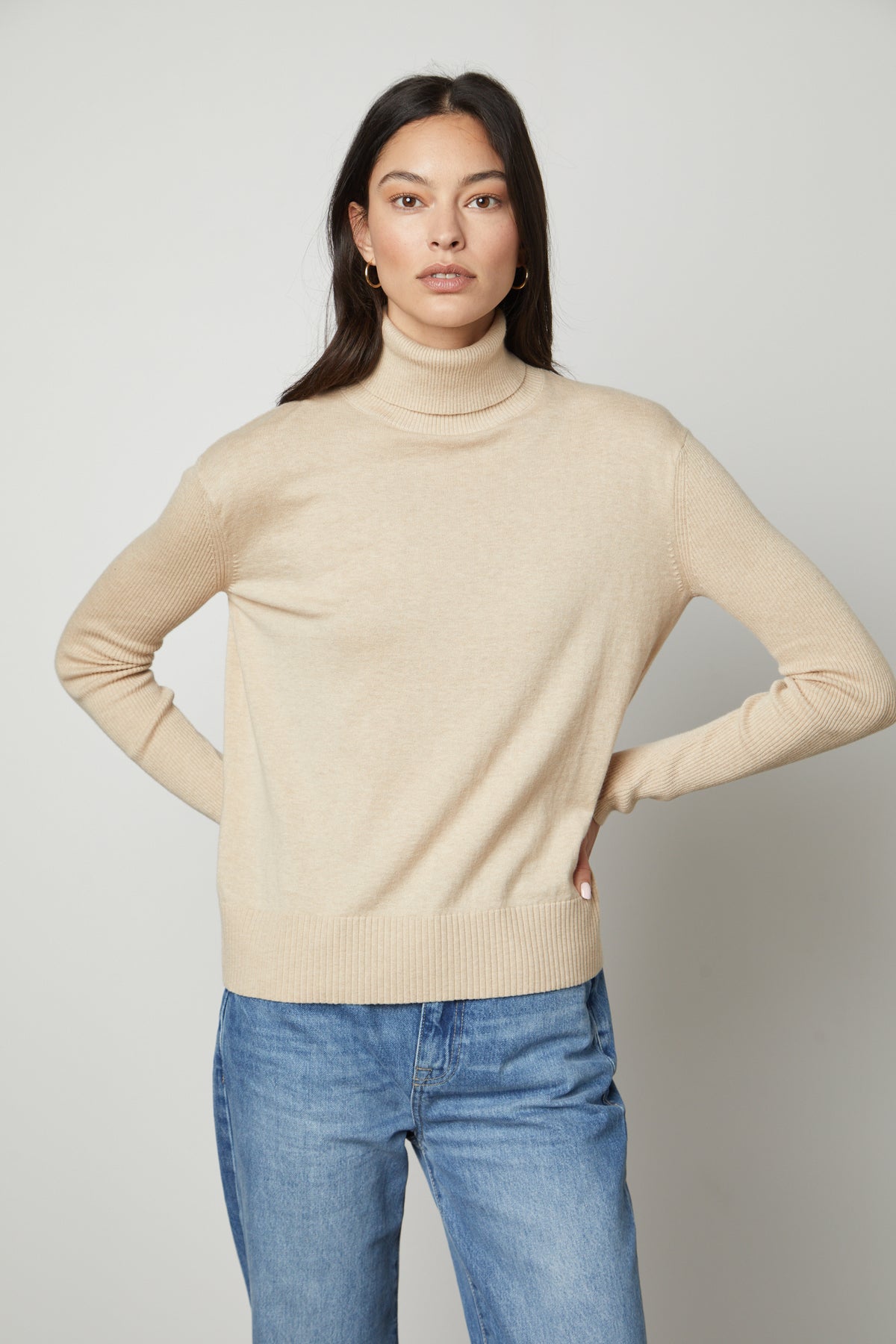 SALLY MOCK NECK SWEATER