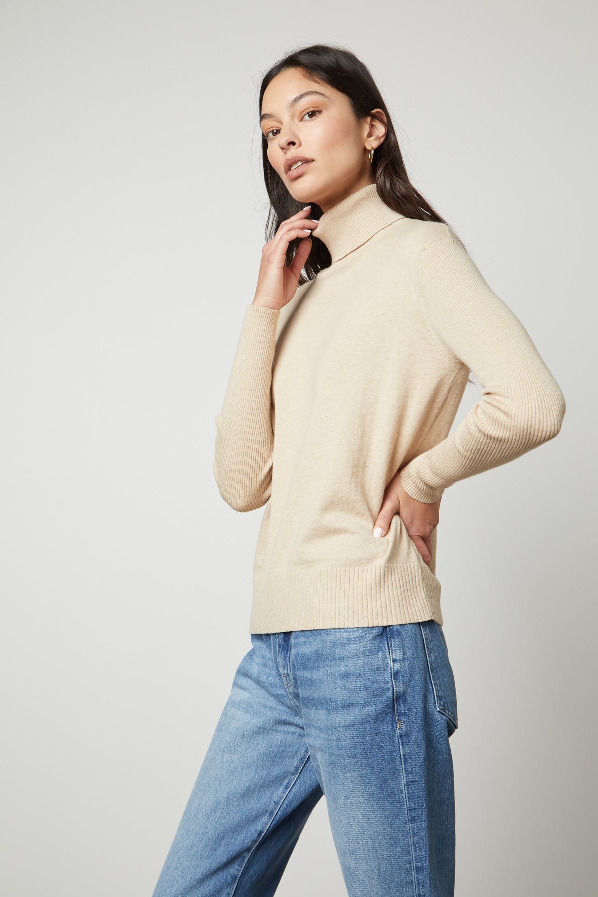 SALLY MOCK NECK SWEATER