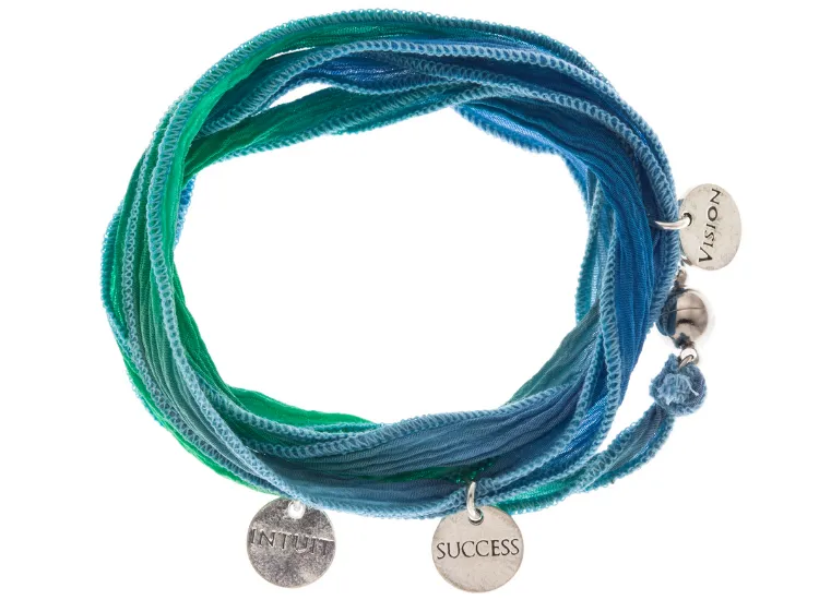 Silk Wrap Bracelet - Intuit, Vision and Success